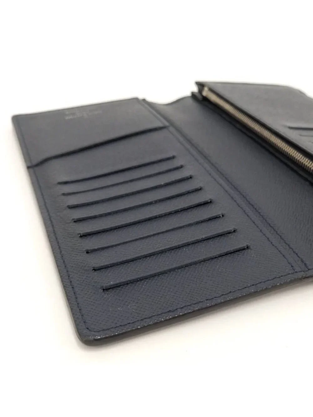 Louis Vuitton Portefeuille Brazza NM Epi Damier Graphite Blue Marine Wallet